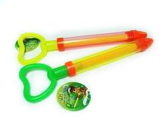 Pressure gas water gun (ring-pull short)