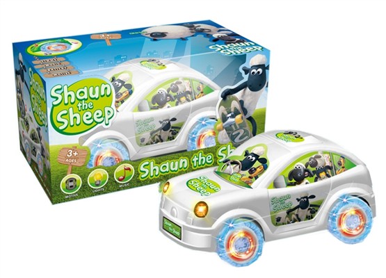 Shaun the Sheep paddle wheel electric universal light and sound cartoon cars