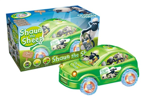 Shaun the Sheep paddle wheel electric universal light and sound cartoon cars