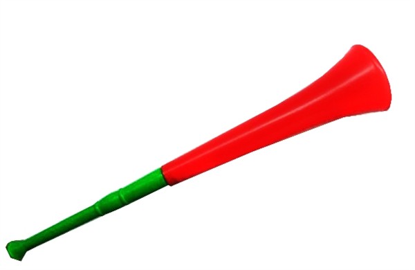 Two telescopic vuvuzela fans horn