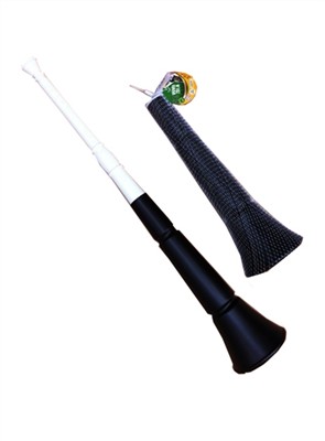 Two telescopic VUVUZELA fans horn