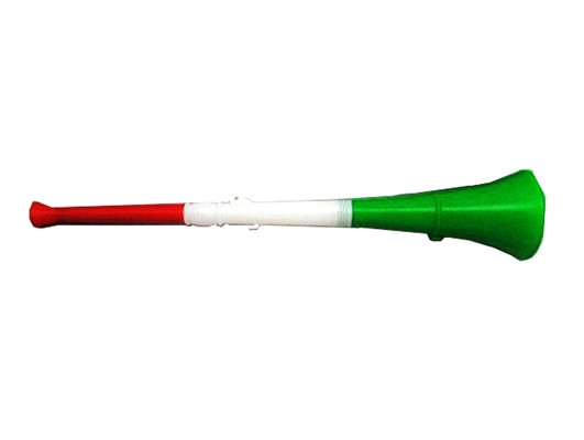 Three torsional vuvuzela with flag