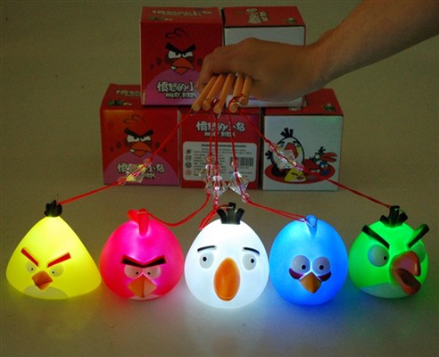 5 wooden hand-held light-emitting angry bird Lantern lantern