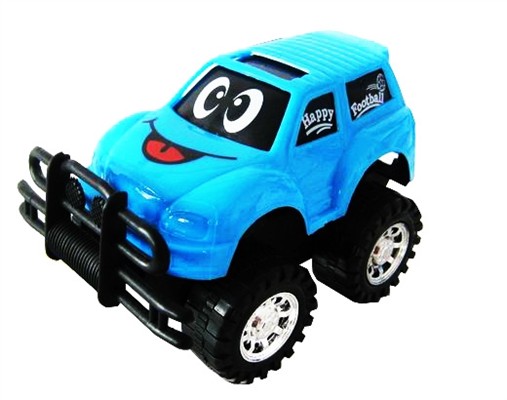 Blue printing cartoon cross-country vehicle inertia