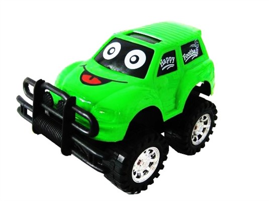 Green printing cartoons off-road Friction Car