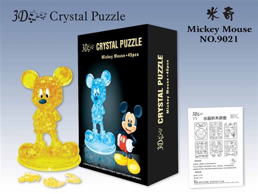 Self- installed Mickey crystal blocks(45pcs)