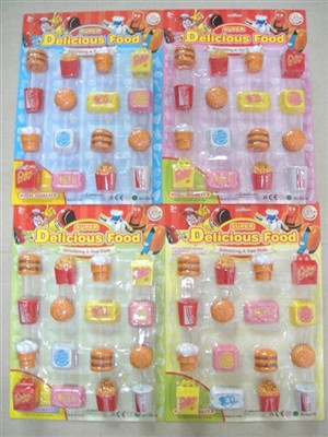 Deformation of the children fast food packages