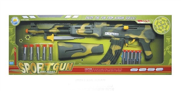 Camouflage soft bullet gun