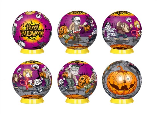 Halloween 4D three-dimensional puzzle ball (60pcs)