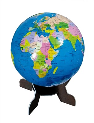 Spherical three-dimensional jigsaw puzzle - Globe (60pcs)