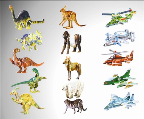 Dinosaur \ Aircraft \ Cartoon \ animal \ aircraft (5pcs)