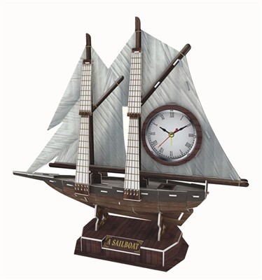 The dimensional puzzle Clock - sailing (38pcs)