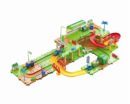 Intellectual building blocks electric train track (71pcs)