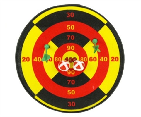 Mucin balls dart target