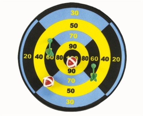 Mucin balls dart target