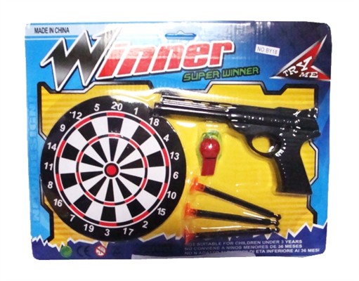 Suction needle gun dart target