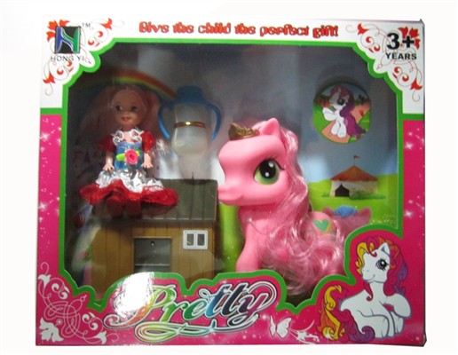 Tong plastic cartoon horse baby