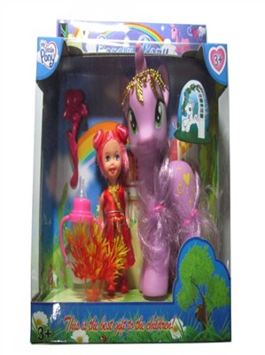 Tong plastic cartoon horse baby