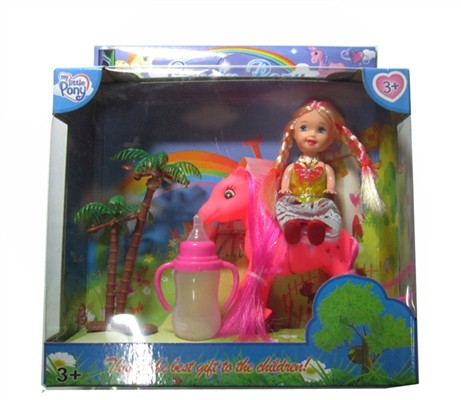 Tong plastic cartoon horse baby