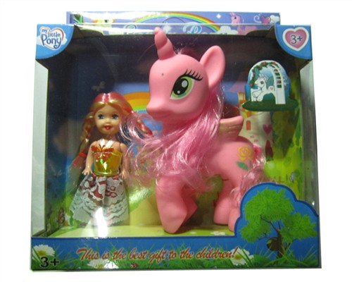 Tong plastic cartoon horse baby