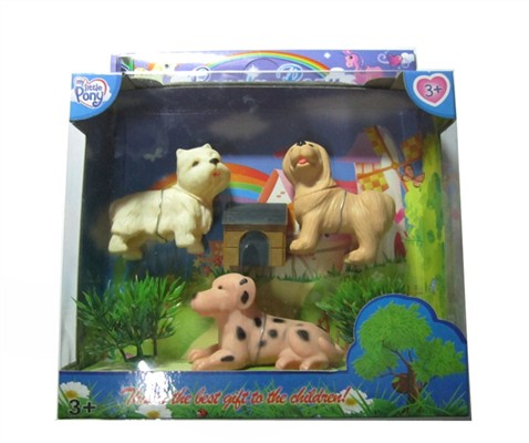 The pond plastic cartoon dog baby