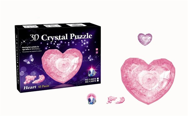 Flash diamond love crystal building blocks (43pcs)