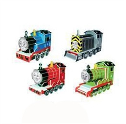 Small train three-dimensional jigsaw puzzle (61pcs)