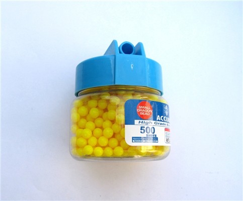 500 yellow round bottle mounted