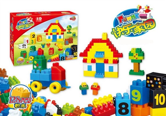 The happy homes building blocks (128pcs)