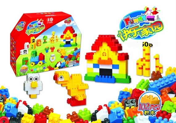 The happy homes building blocks (102pcs)