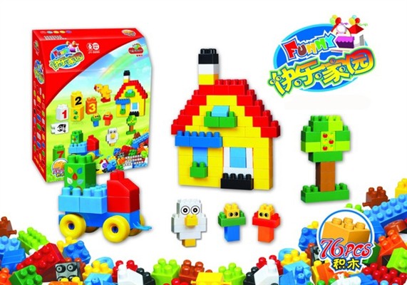 The happy homes building blocks (76pcs)