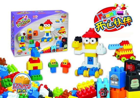 A happy partner building blocks (128pcs)