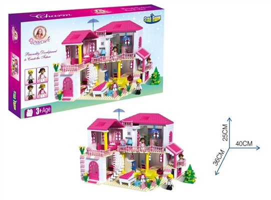 Pink princess architectural series (800pcs)