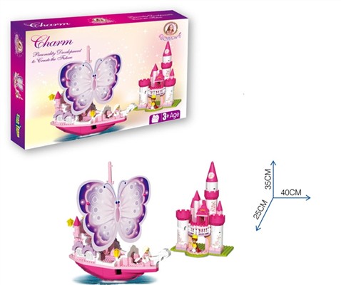 Pink princess architectural series (500pcs)