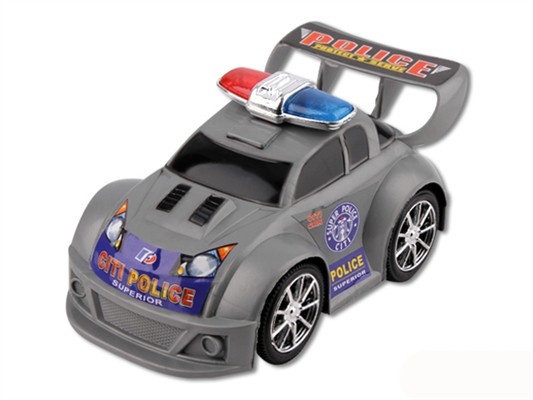 Cartoon inertia police car