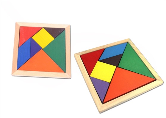 The wooden puzzle mathematics Tangram