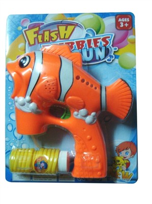 1 bottle of water clownfish solid color bubble gun lights