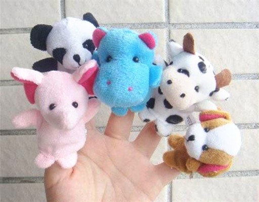 10 small animal finger doll