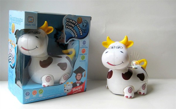 Light and music electric universal cartoon cow Dr.