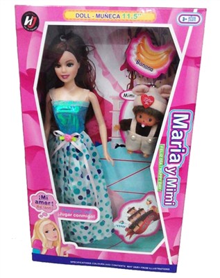 11.5-inch solid body + Mini Barbie