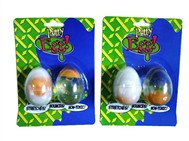 Raw and cooked dual- egg slime