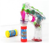 Transparent four lights flash bubble gun