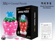 Strawberry crystal blocks mounted flash(46pcs)