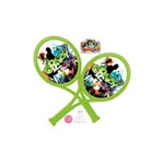 50CM oval green word characters graffiti face racket