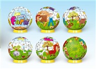 Happy ranch 4D three-dimensional puzzle ball (60pcs)