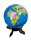 Spherical three-dimensional jigsaw puzzle - Globe (60pcs)