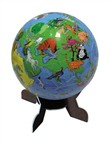 Spherical three-dimensional jigsaw puzzle - animals (60pcs)