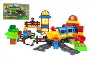 Electric building blocks train track