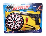 Suction needle gun dart target