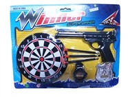 Suction needle gun dart target